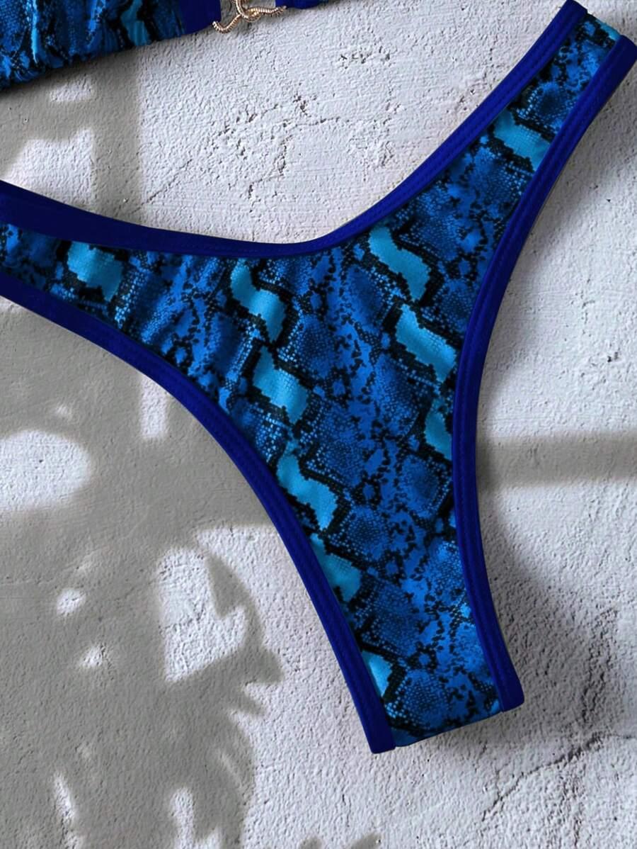 SHEIN DWUCZĘŚCIOWY STRÓJ KĄPIELOWY WZÓR S06__M
