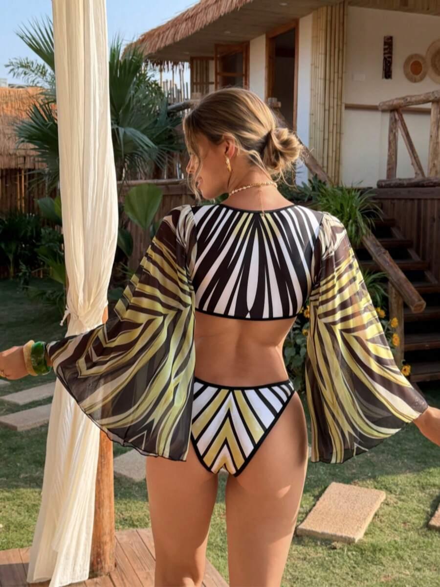 SHEIN JEDNOCZĘŚCIOWY STRÓJ KĄPIELOWY S09__S