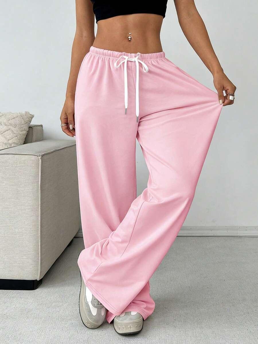SHEIN RÓŻOWE SPODNIE DRESOWE S06__M