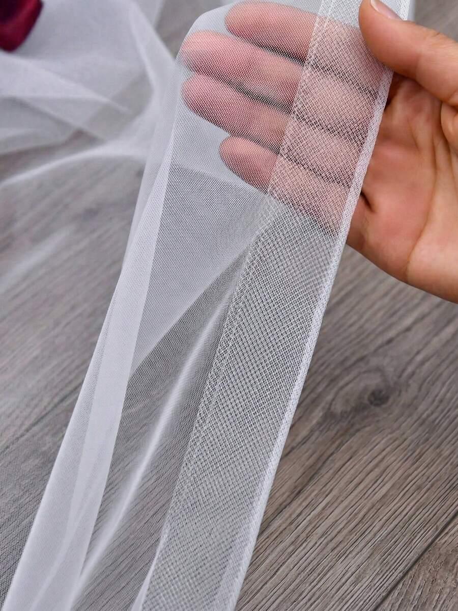 SHEIN BIAŁY WELON Z GRZEBIENIEM S07__160CM