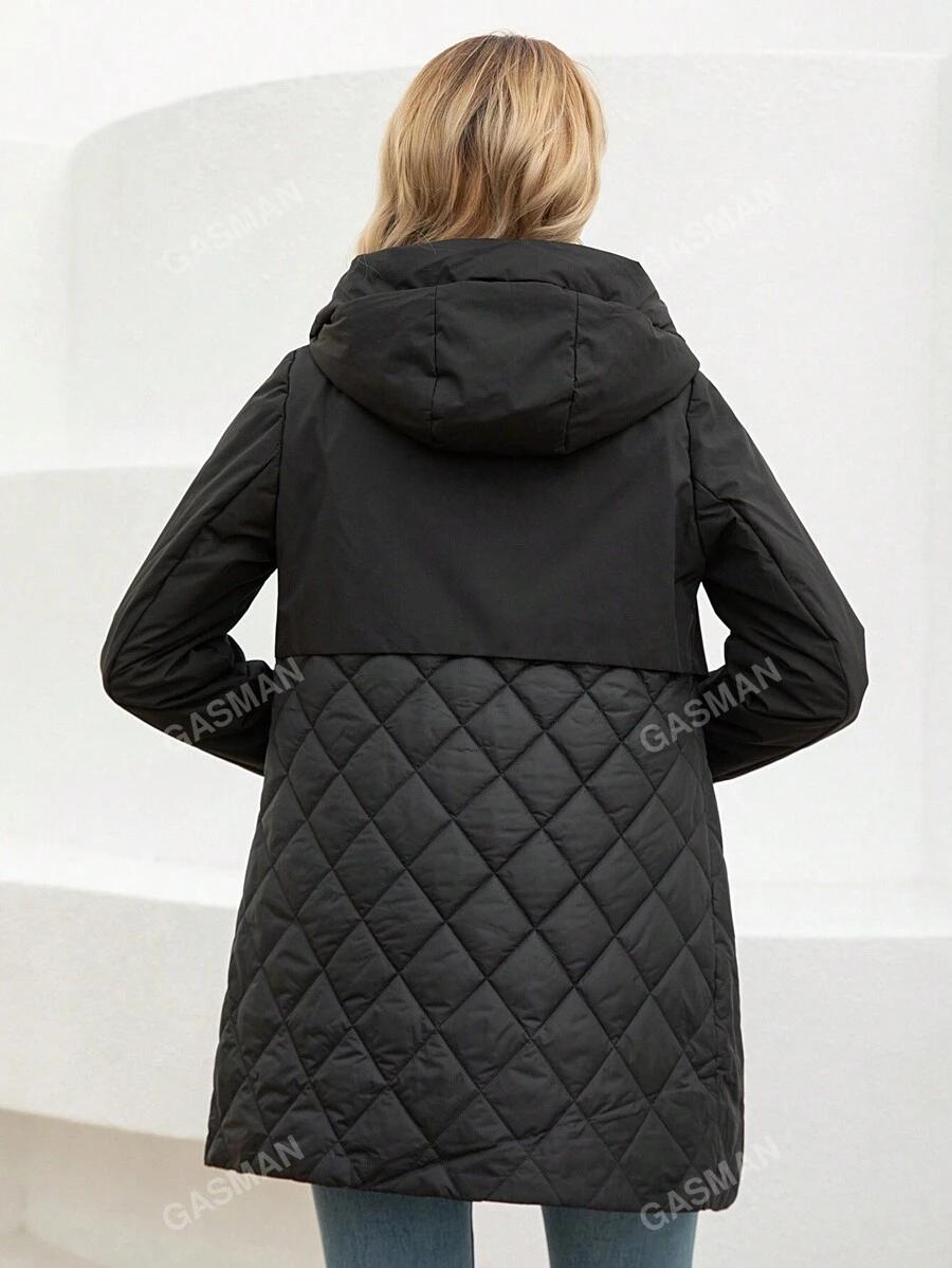 SHEIN CZARNA PIKOWANA KURTKA W01__M