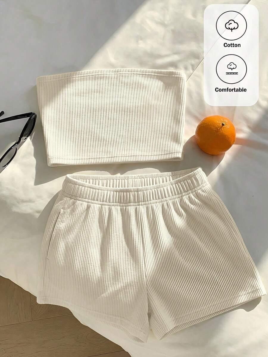 SHEIN TOP SPODENKI KOMPLET S06__XS