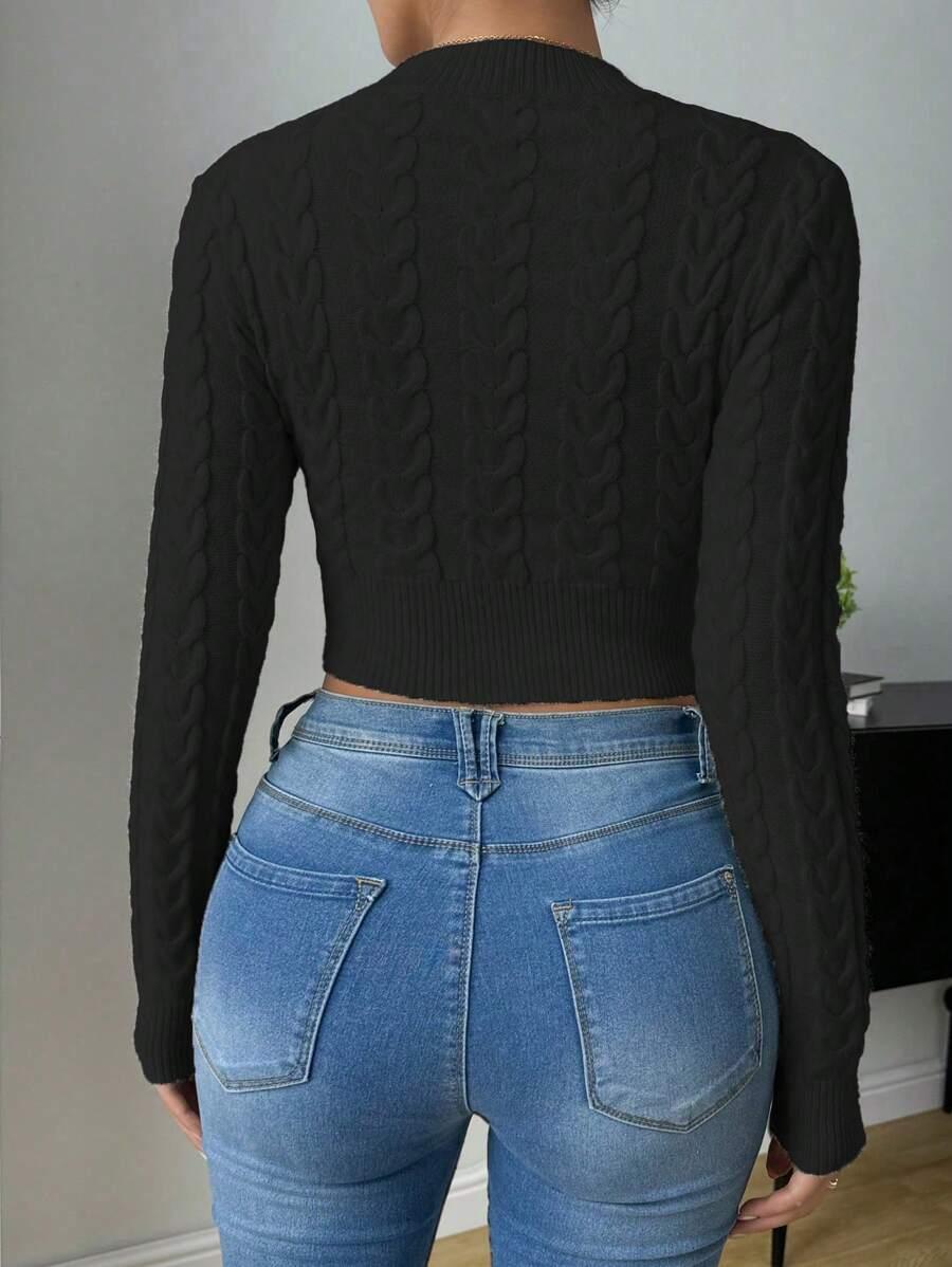 SHEIN CZARNY SWETER STÓJKA S06__S