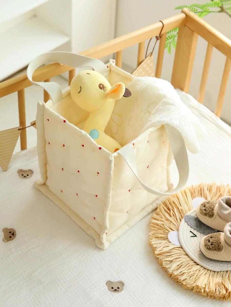 SHEIN BEŻOWA TORBA WZÓR S07__24X24X28CM