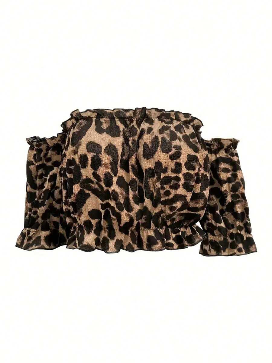 SHEIN TOP SPÓDNICA KOMPLET ANIMAL PRINT S06__L