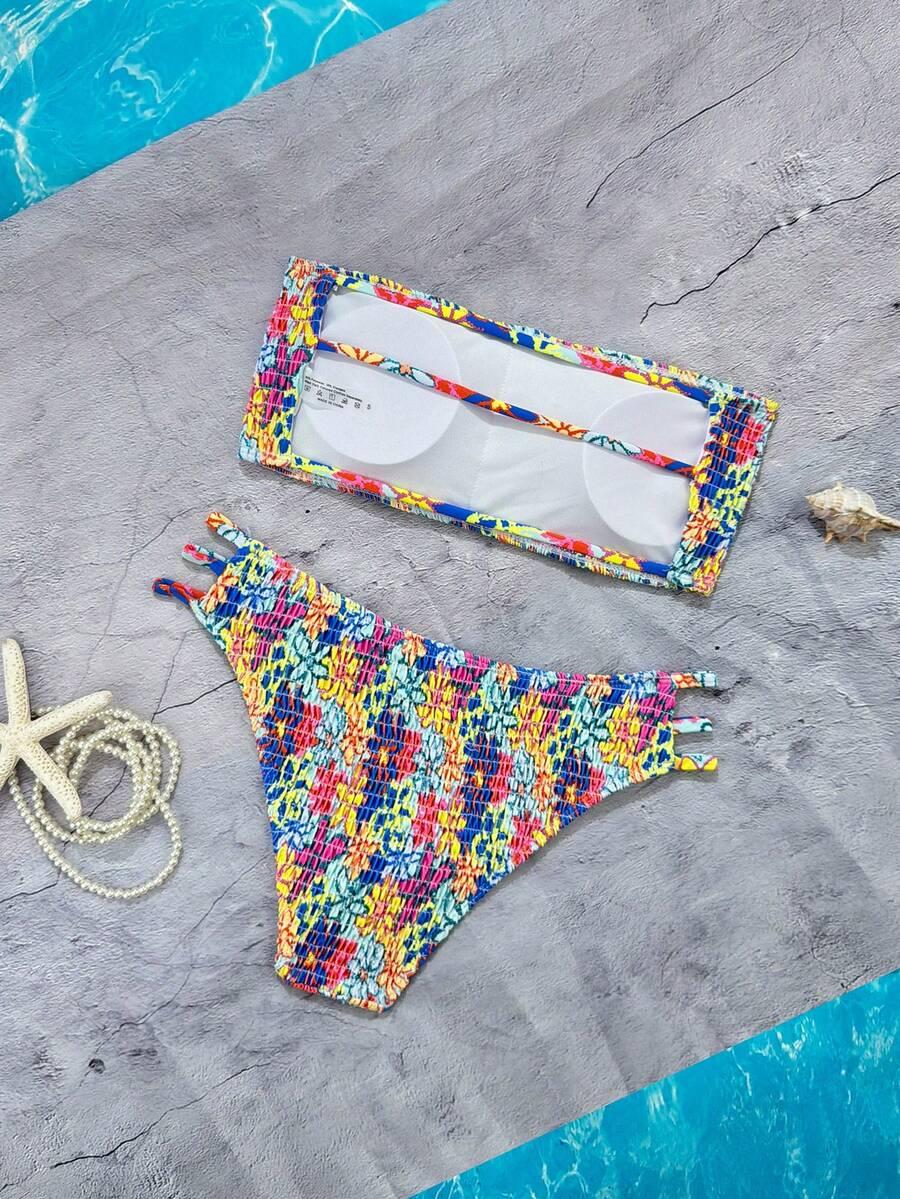 SHEIN DWUCZĘŚCIOWY KOSTIUM KĄPIELOWY BIKINI S09__XS
