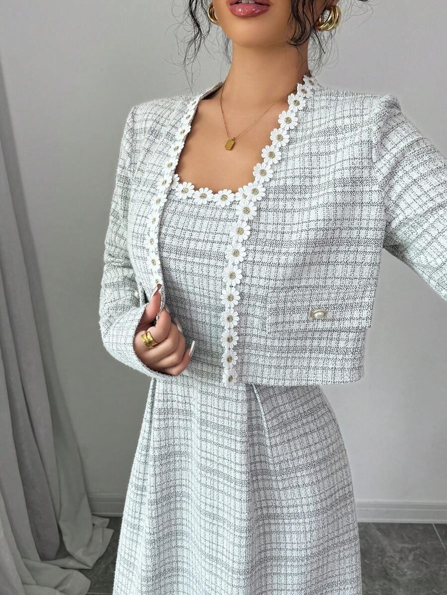 SHEIN MAXI SUKIENKA NA RAMIĄCZKACH S06__L