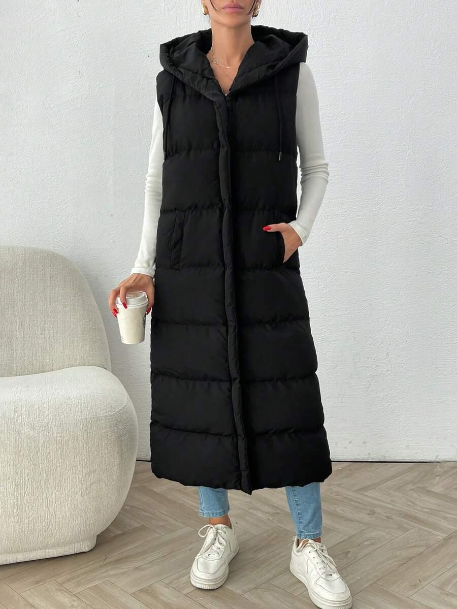 SHEIN CZARNA PIKOWANA KAMIZELKA W01__XL