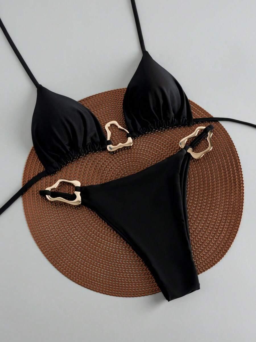 SHEIN DWUCZĘŚCIOWY STRÓJ KĄPIELOWY S09__L