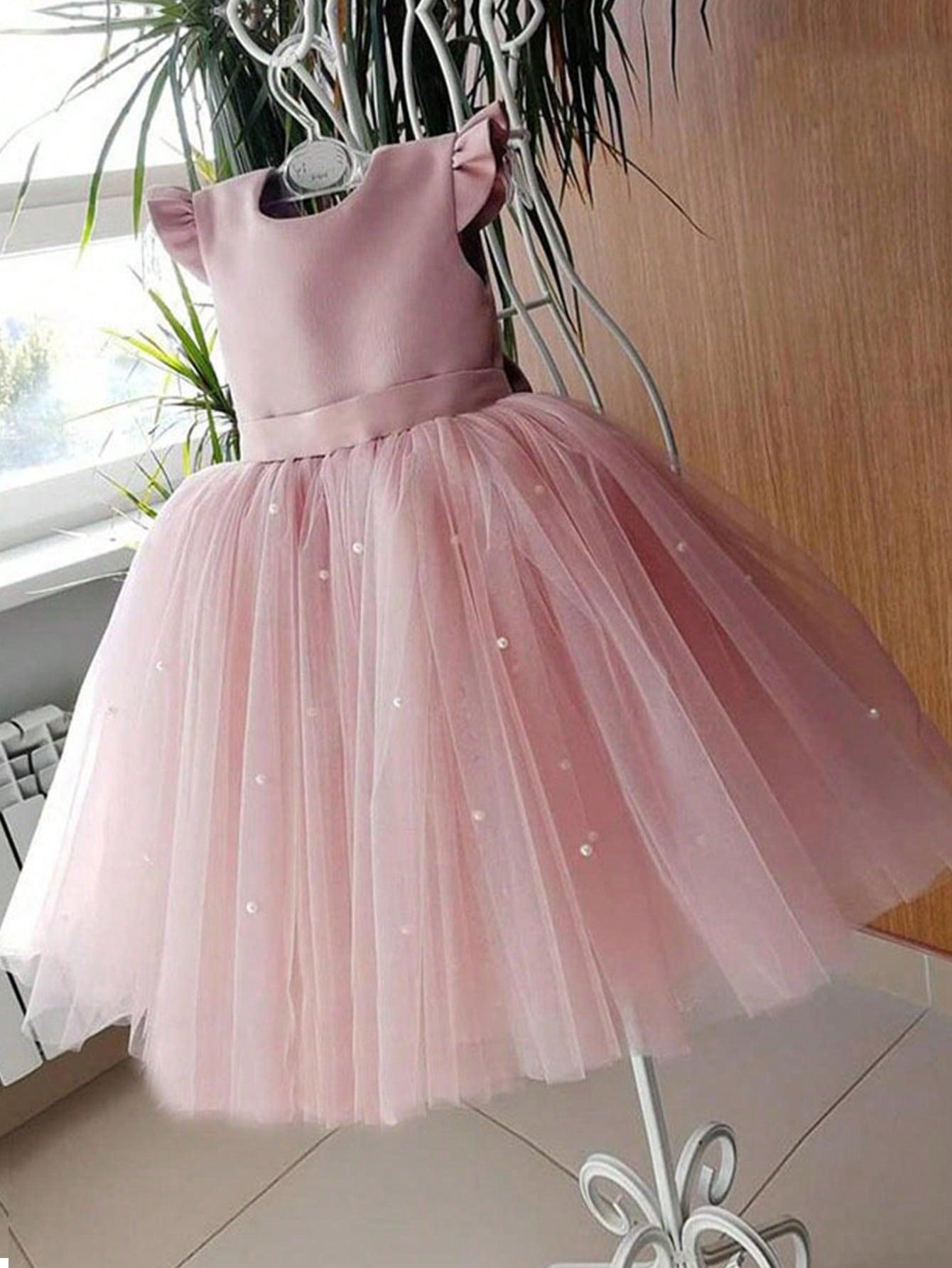 SHEIN RÓŻOWA SUKIENKA TIUL S06__110/116
