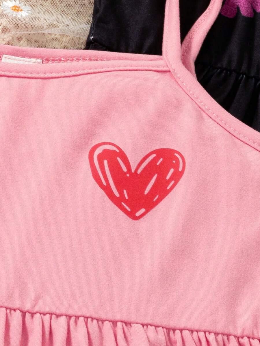 SHEIN RÓŻOWA SUKIENKA NA RAMIĄCZKACH S06__134-140