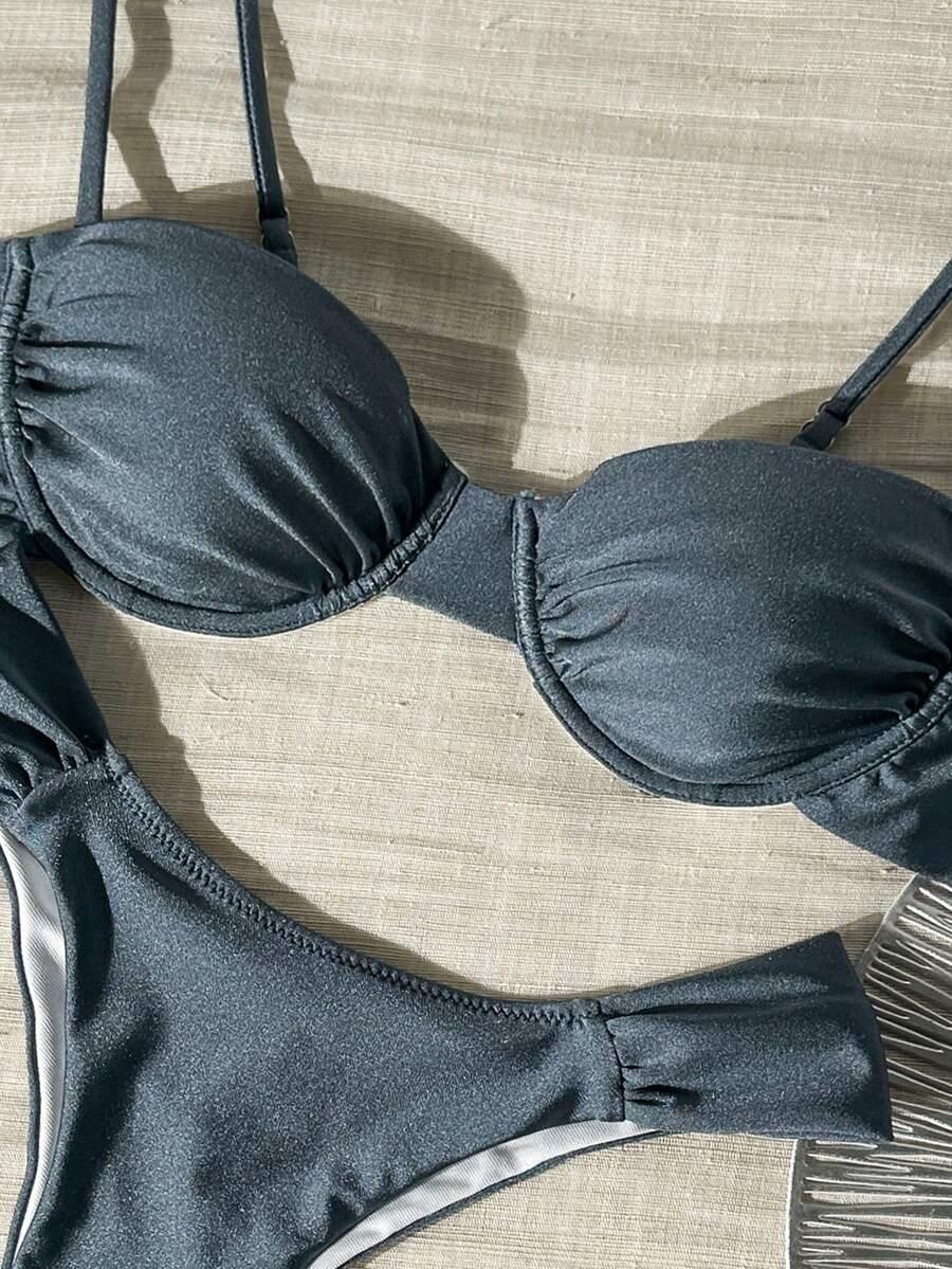 SHEIN DWUCZĘŚCIOWY STRÓJ KĄPIELOWY S09__M