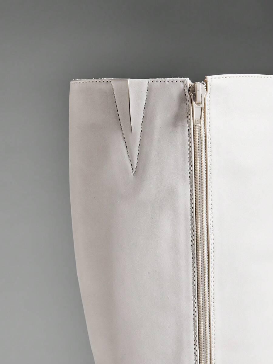 SHEIN BIAŁE KOZAKI IMITACJA SKÓRY W01__39,5