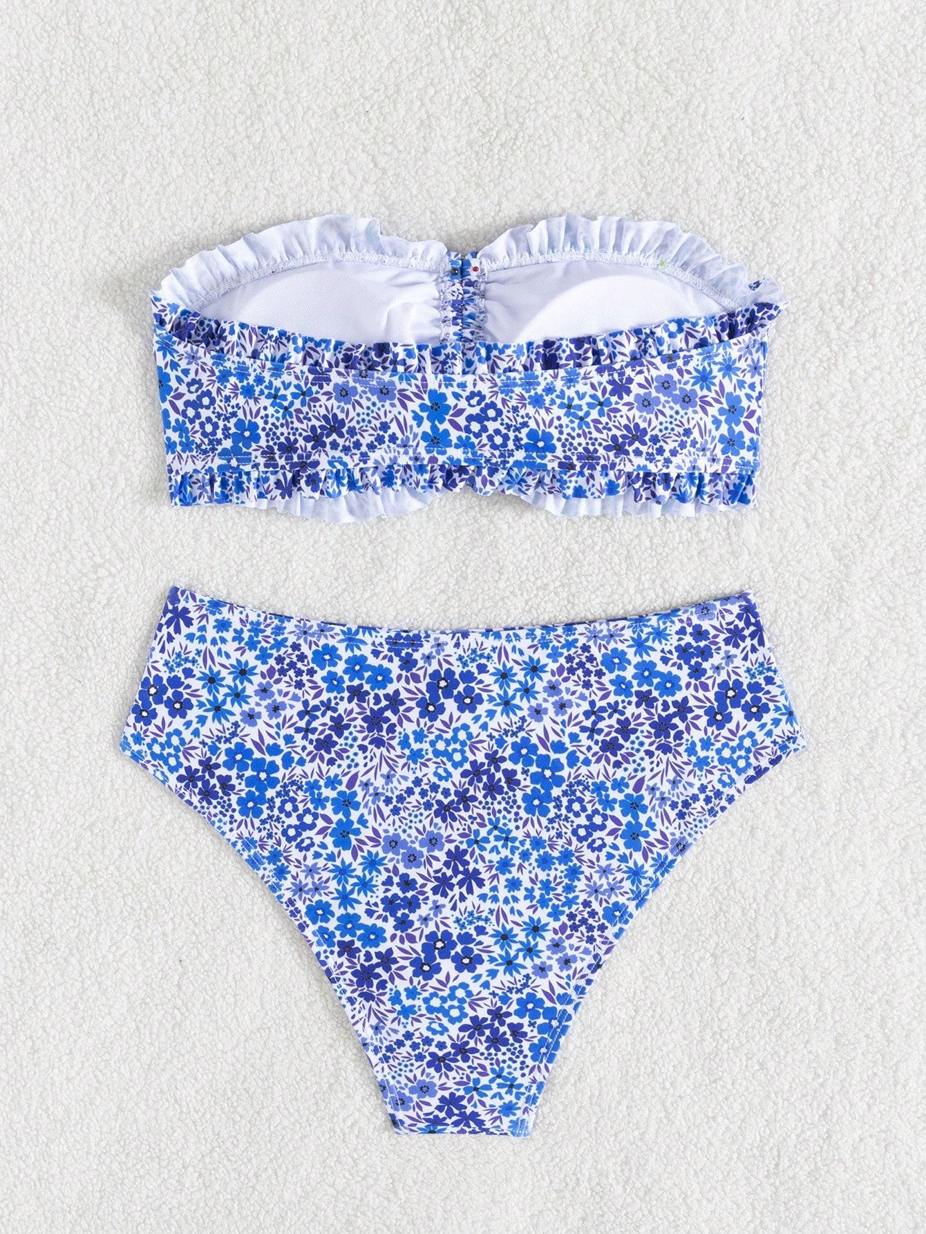 SHEIN DWUCZĘŚCIOWY KOSTIUM KĄPIELOWY BIKINI S09__XXL