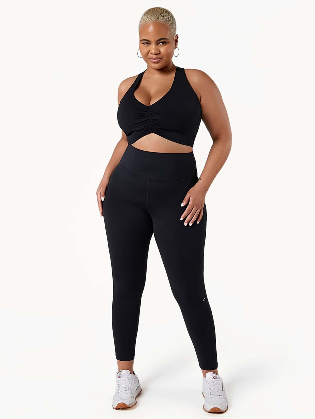 SHEIN CZARNE SPORTOWE LEGGINSY S06__XS