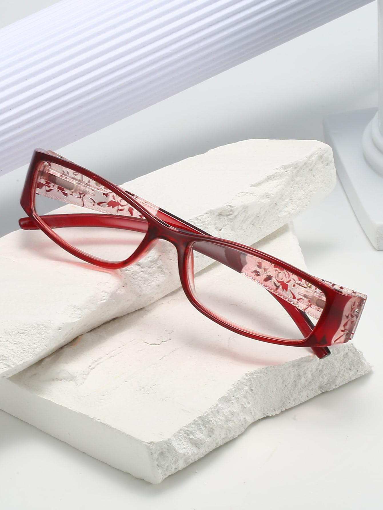 SHEIN CZERWONE OKULARY ZERÓWKI S07