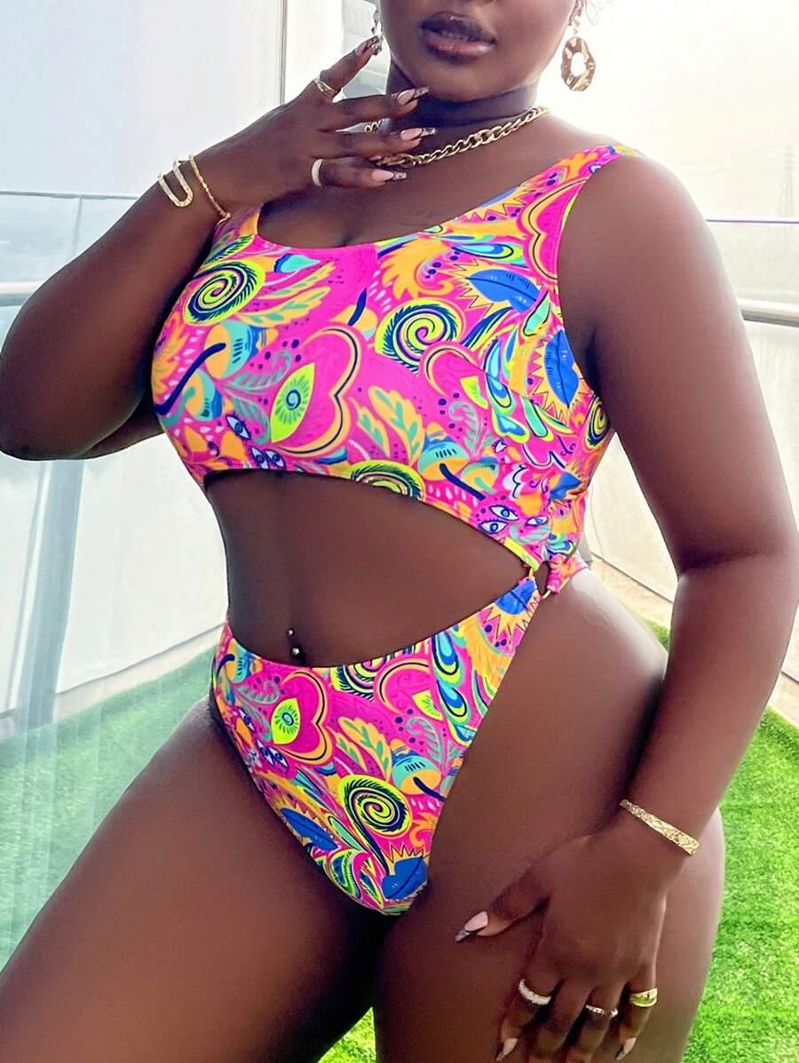 SHEIN JEDNOCZĘŚCIOWY STRÓJ KĄPIELOWY WZÓR S09__50