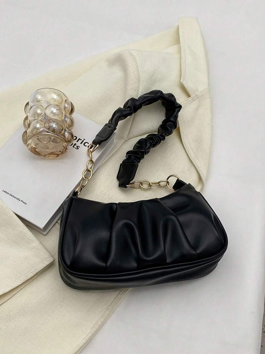 SHEIN CZARNA TOREBKA IMITACJA SKÓRY S07__26X6X13