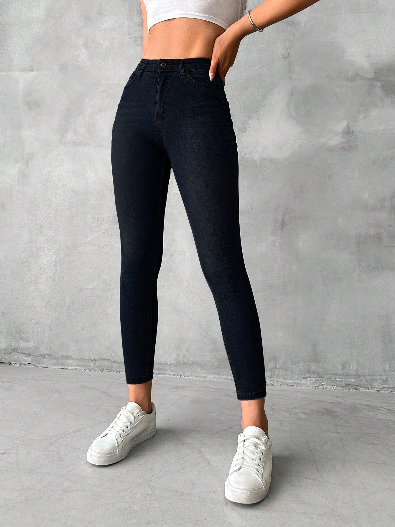 SHEIN CZARNE SPODNIE JEANS S06__XXL