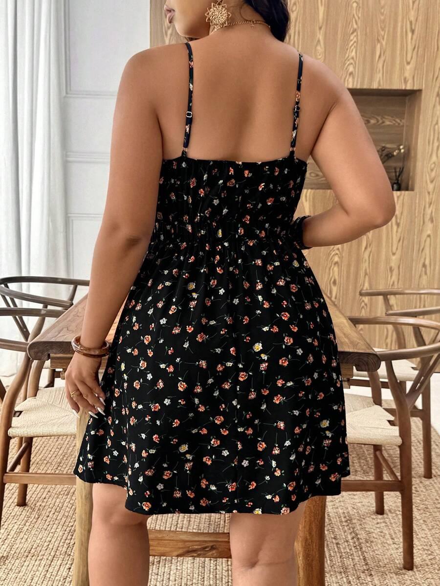 SHEIN MINI SUKIENKA Z MOTYWEM KWIATOWYM S06__XXL