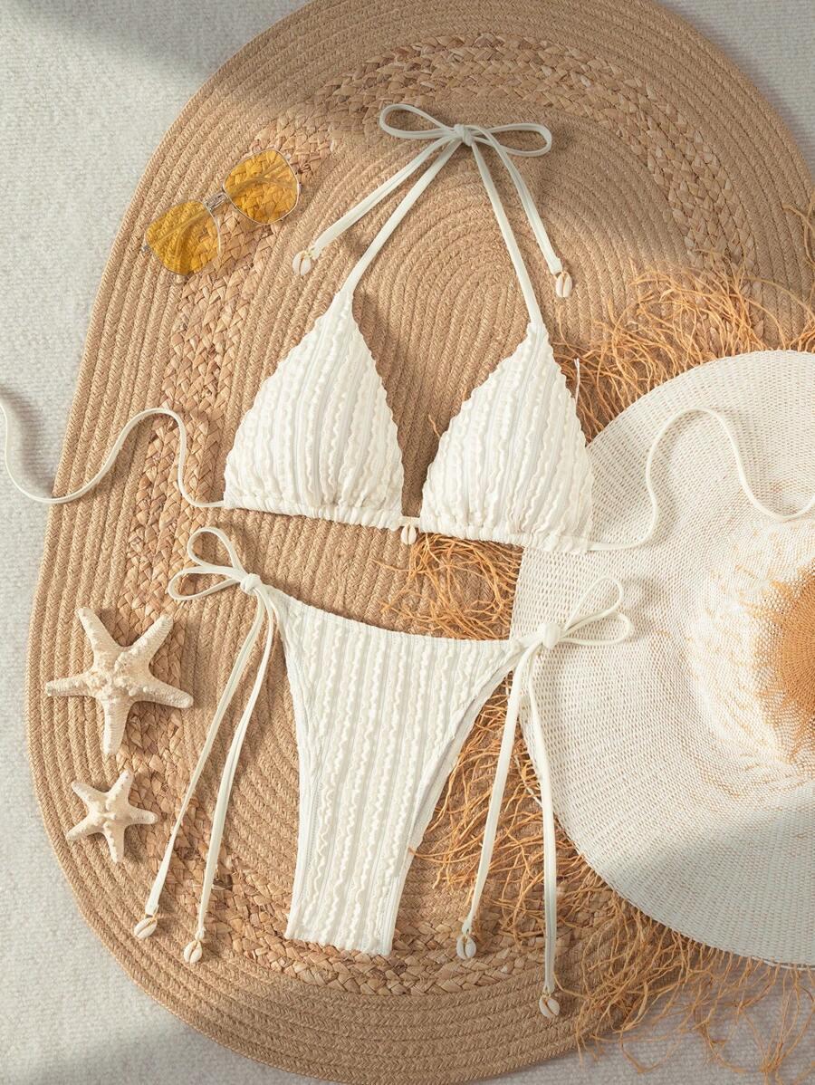 SHEIN DÓŁ OD BIKINI WIĄZANIE S06__M