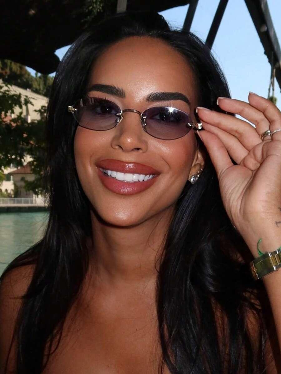 SHEIN OKULARY PRZECIWSŁONECZNE CZARNE OPRAWKI S07