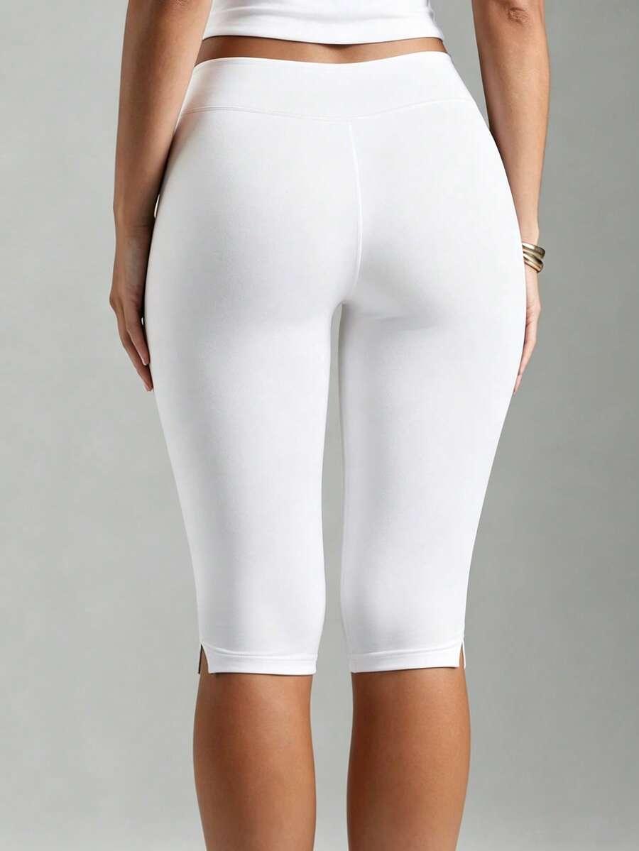 XLLAIS BIAŁE LEGGINSY ROZCIĘCIA S06__M