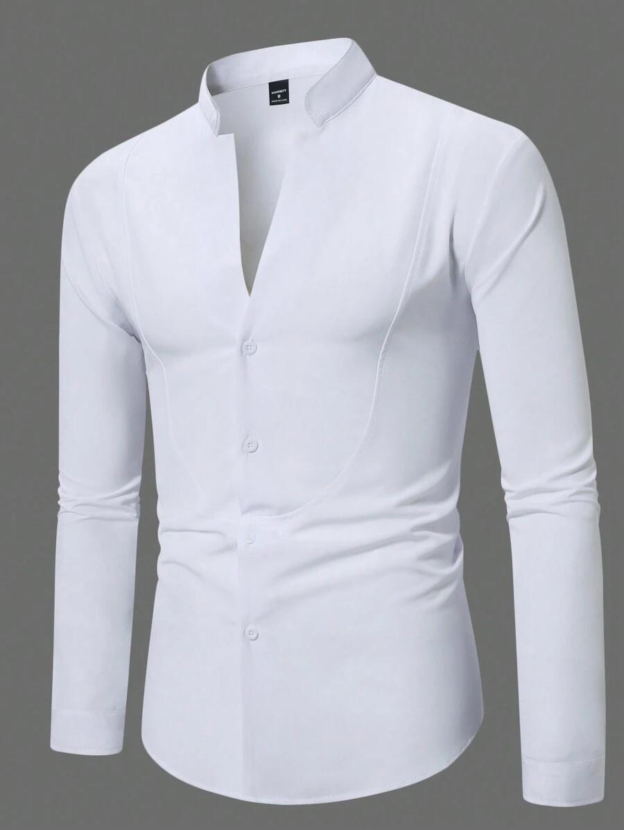 SHEIN BIAŁA KOSZULA DŁUGI RĘKAW S06__S