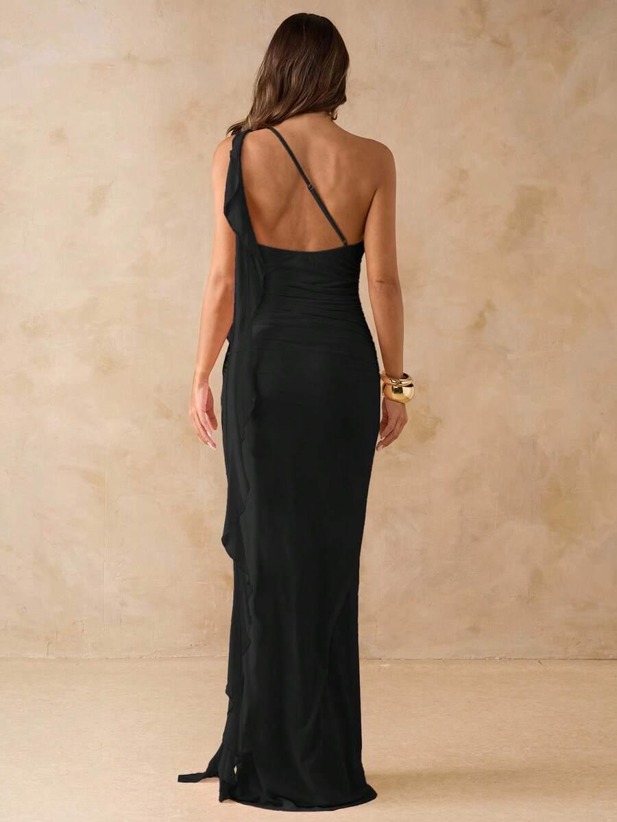 SHEIN CZARNA MAXI SUKIENKA S06__M