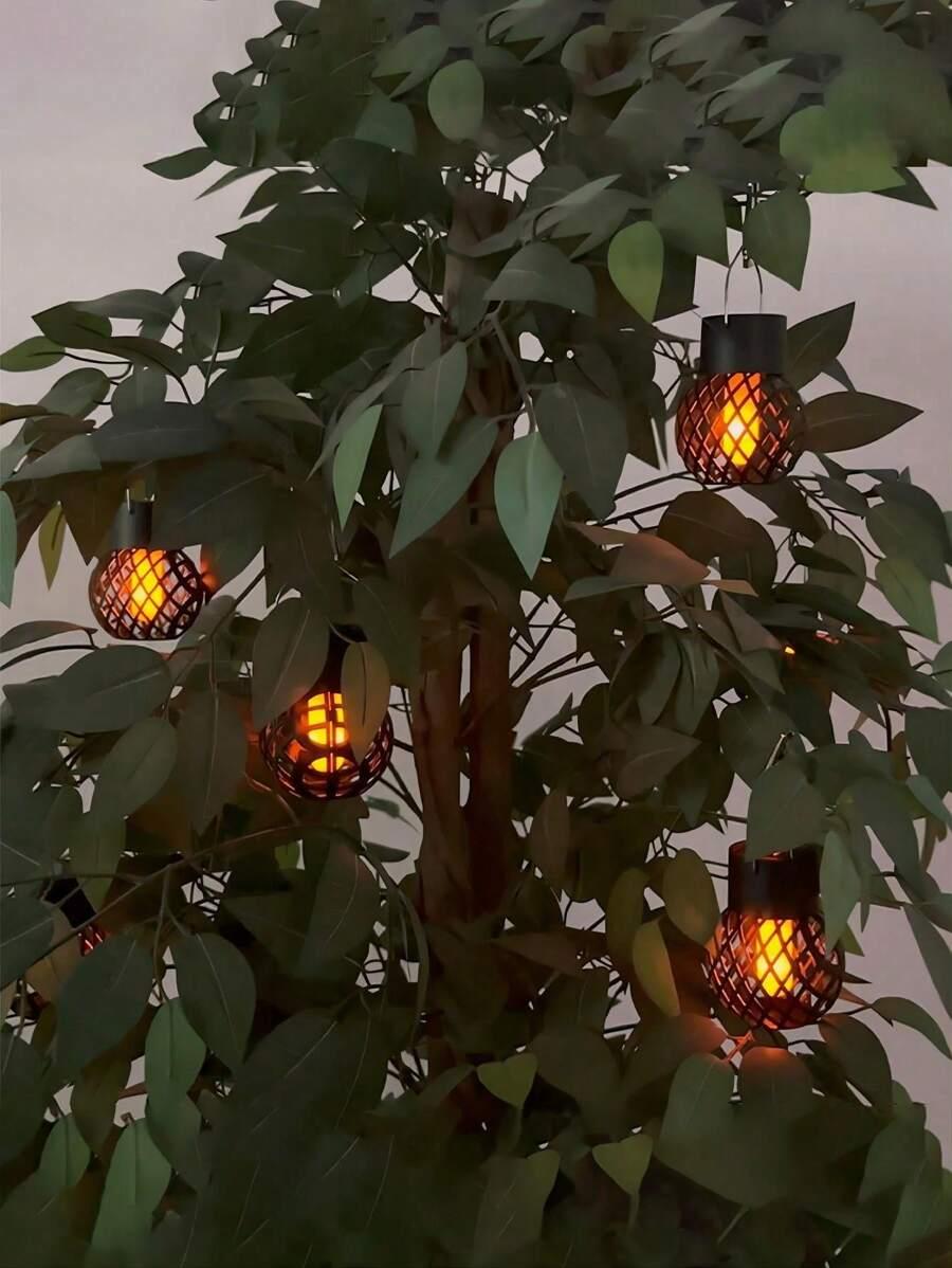 SHEIN CZARNY LAMPION SOLARNY 1SZT. S07__10CM