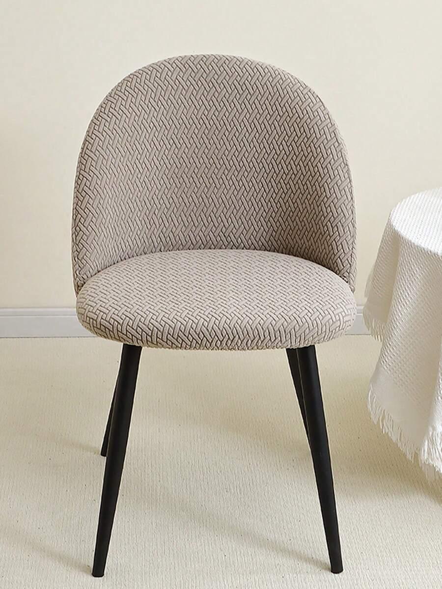 SHEIN BEŻOWY POKROWIEC NA KRZESŁO 1SZT S07__35X35X35X35CM