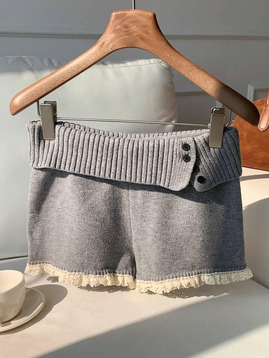 COMFORTCANA SZARE SPODENKI ZDOBIENIE S06__M