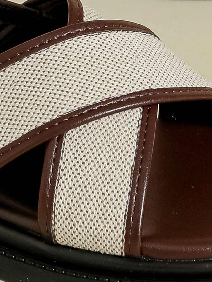 DUOWEIMI BRĄZOWE SANDAŁY CASUAL S06__39