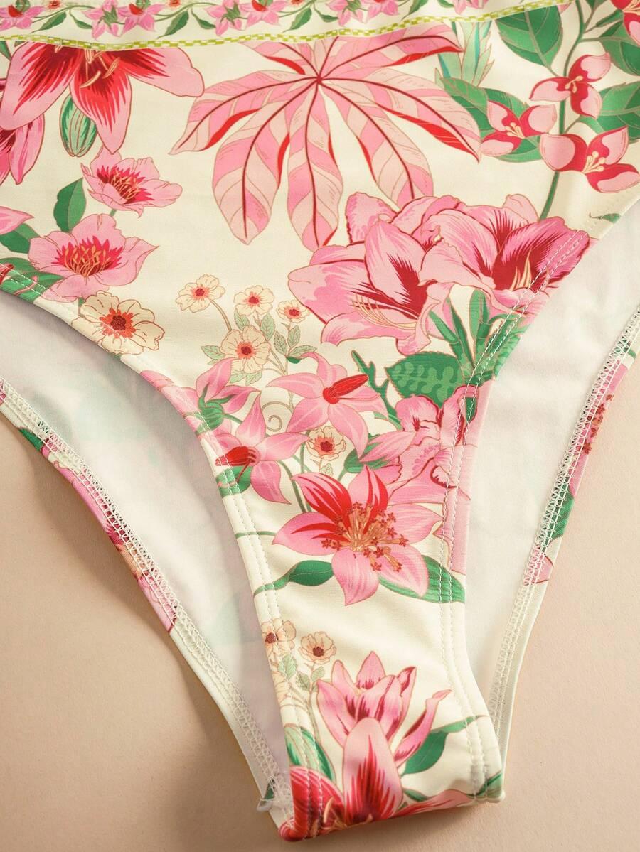 SHEIN DÓŁ OD BIKINI WZÓR S09__M