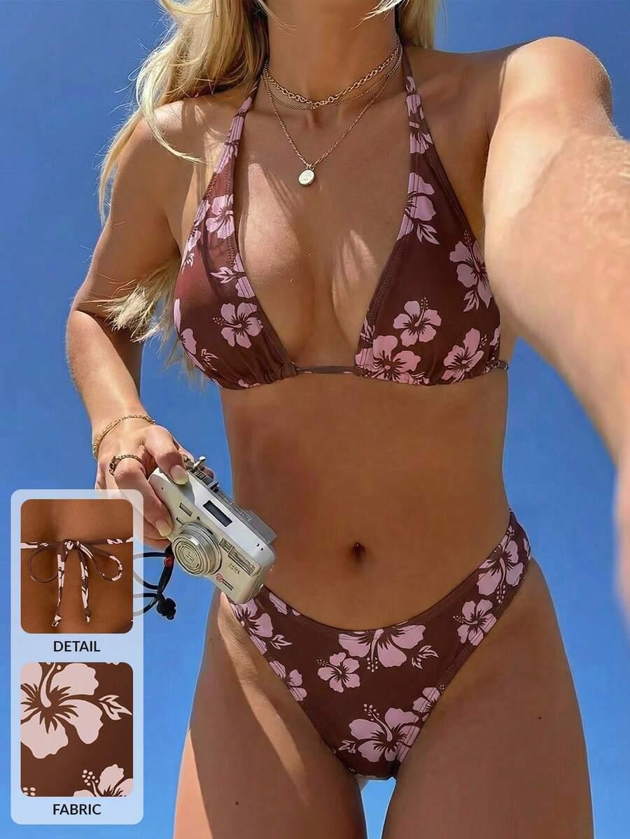 SWIM MOD DWUCZĘŚCIOWY STRÓJ KĄPIELOWY W KWIATY S09__S
