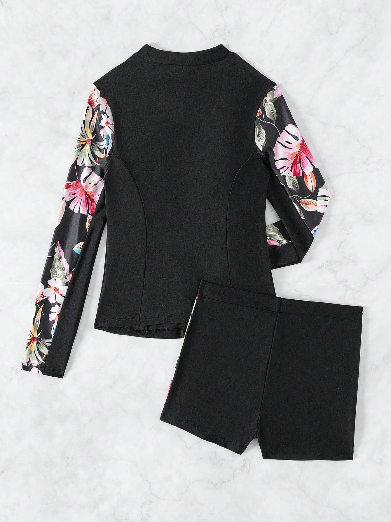 SHEIN DWUCZĘŚCIOWY STRÓJ KĄPIELOWY S09__L