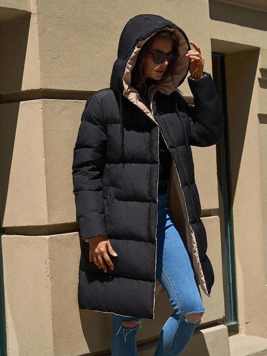 SHEIN CZARNA PIKOWANA KURTKA W01__XL