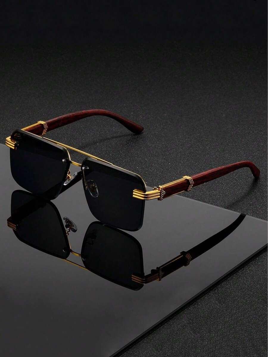 SHEIN BRĄZOWE OKULARY PRZECIWSŁONECZNE S07
