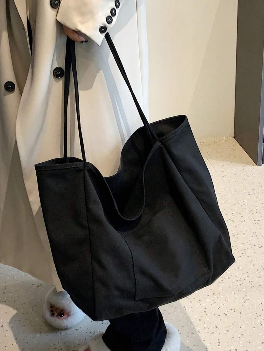 SHEIN CZARNA DUŻA TORBA S07__47X30CM