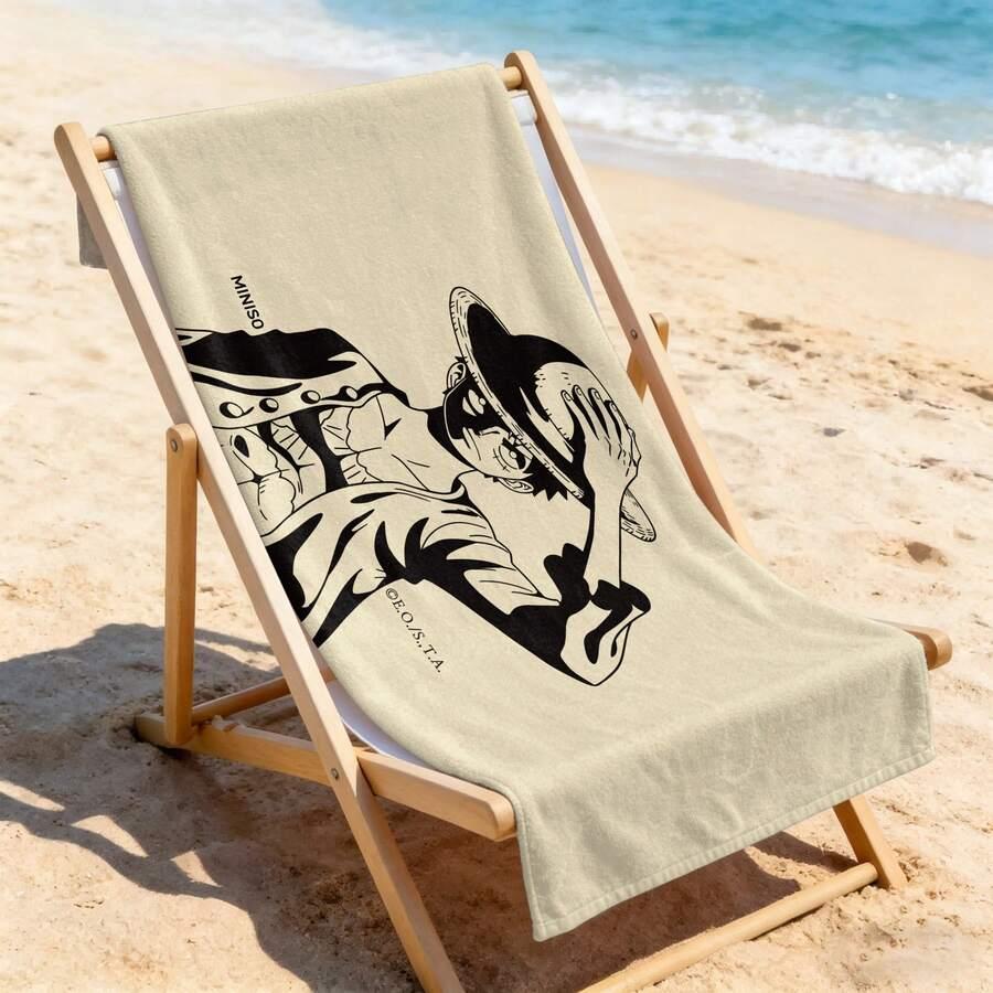 MINISO RĘCZNIK PLAŻOWY NADRUK S07__90X180