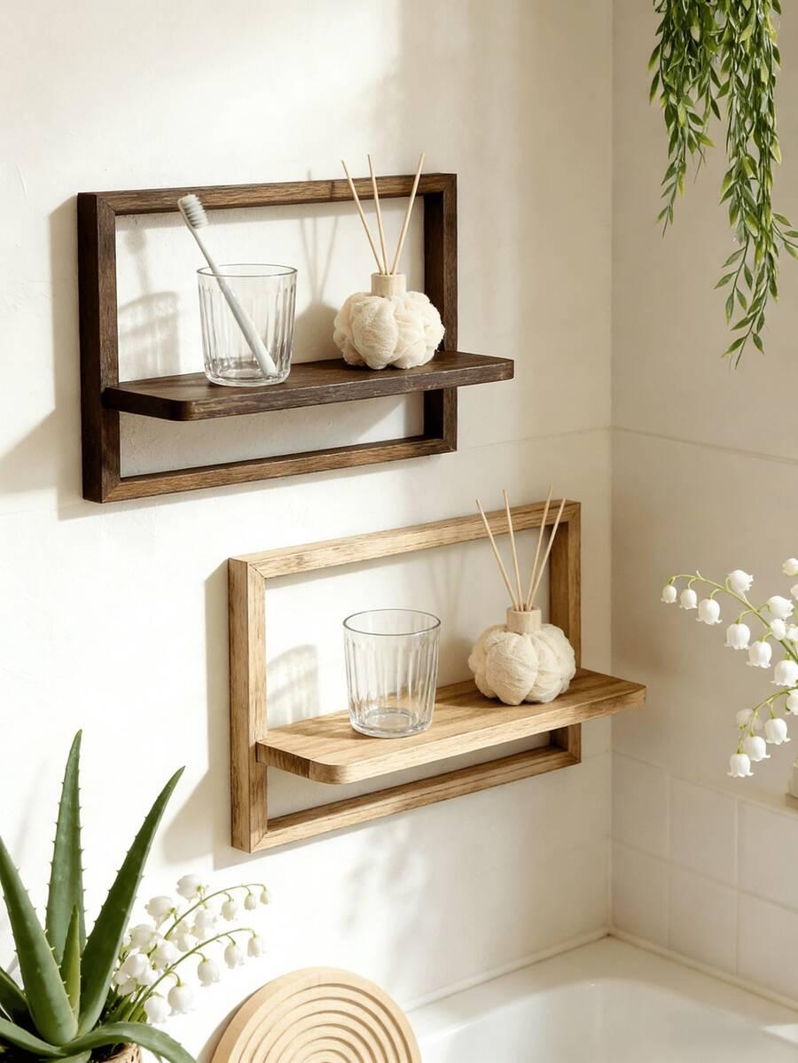 SHEIN BRĄZOWA PÓŁKA ŚCIENNA S07__23,5X34
