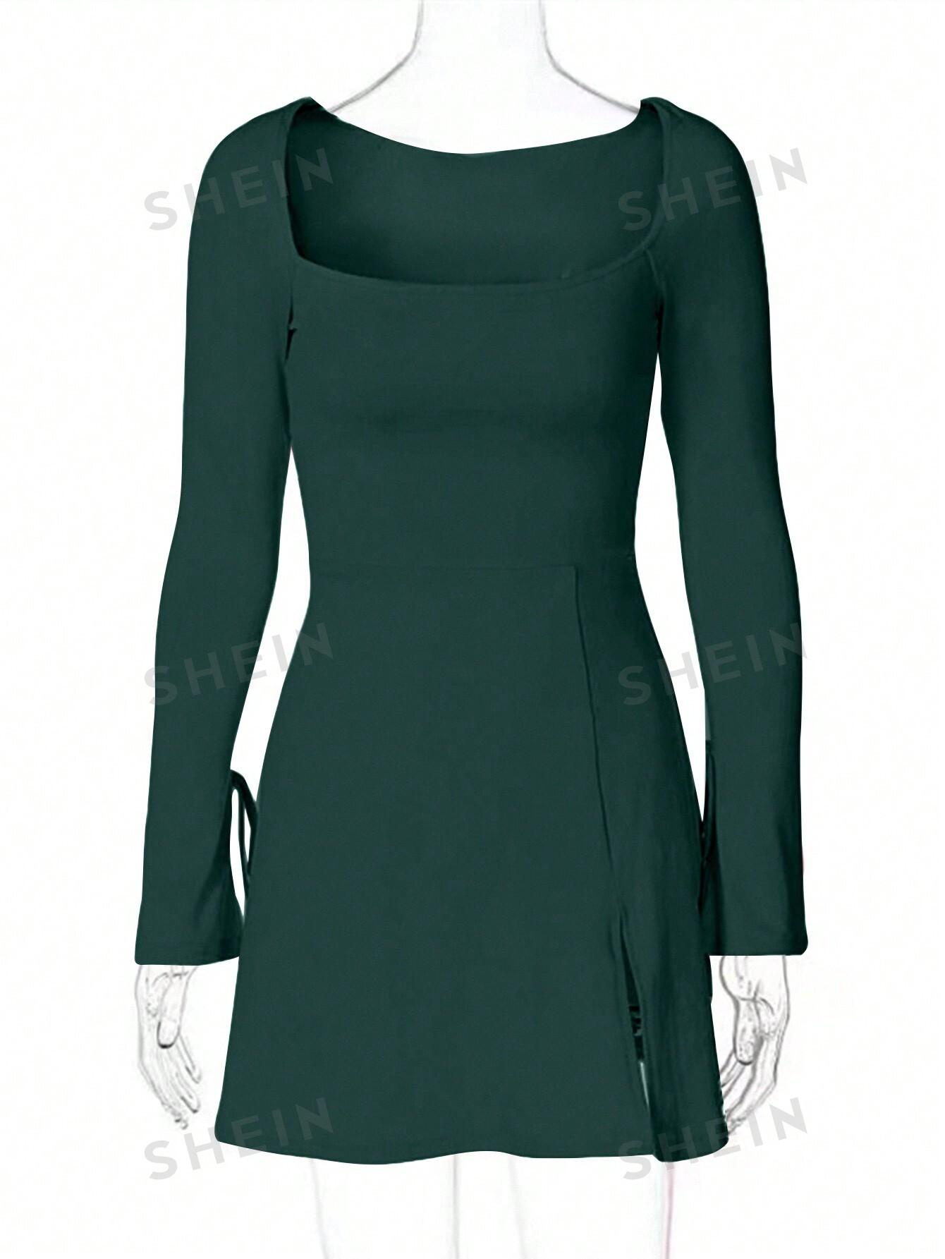 SHEIN ZIELONA MINI SUKIENKA S06__L
