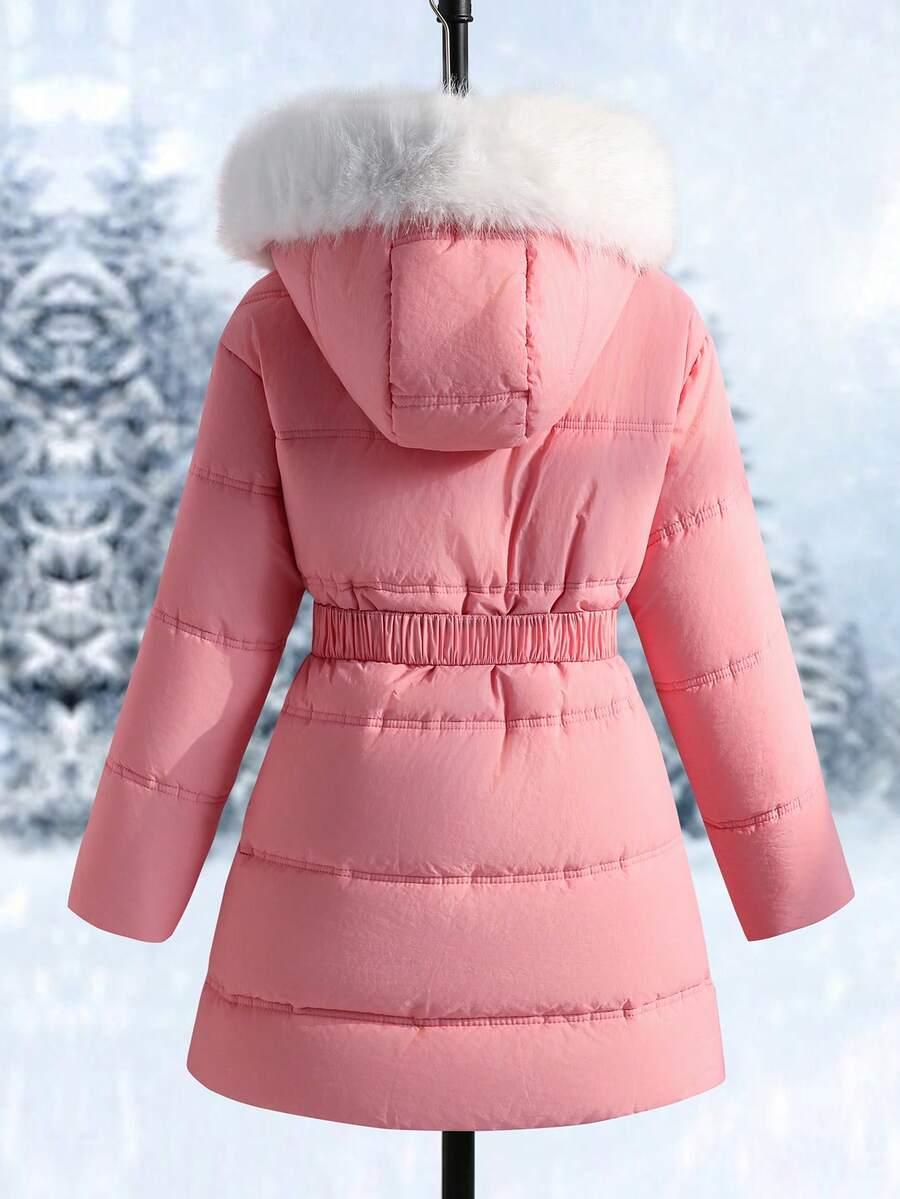 SHEIN RÓŻOWA PIKOWANA KURTKA W01__140-146
