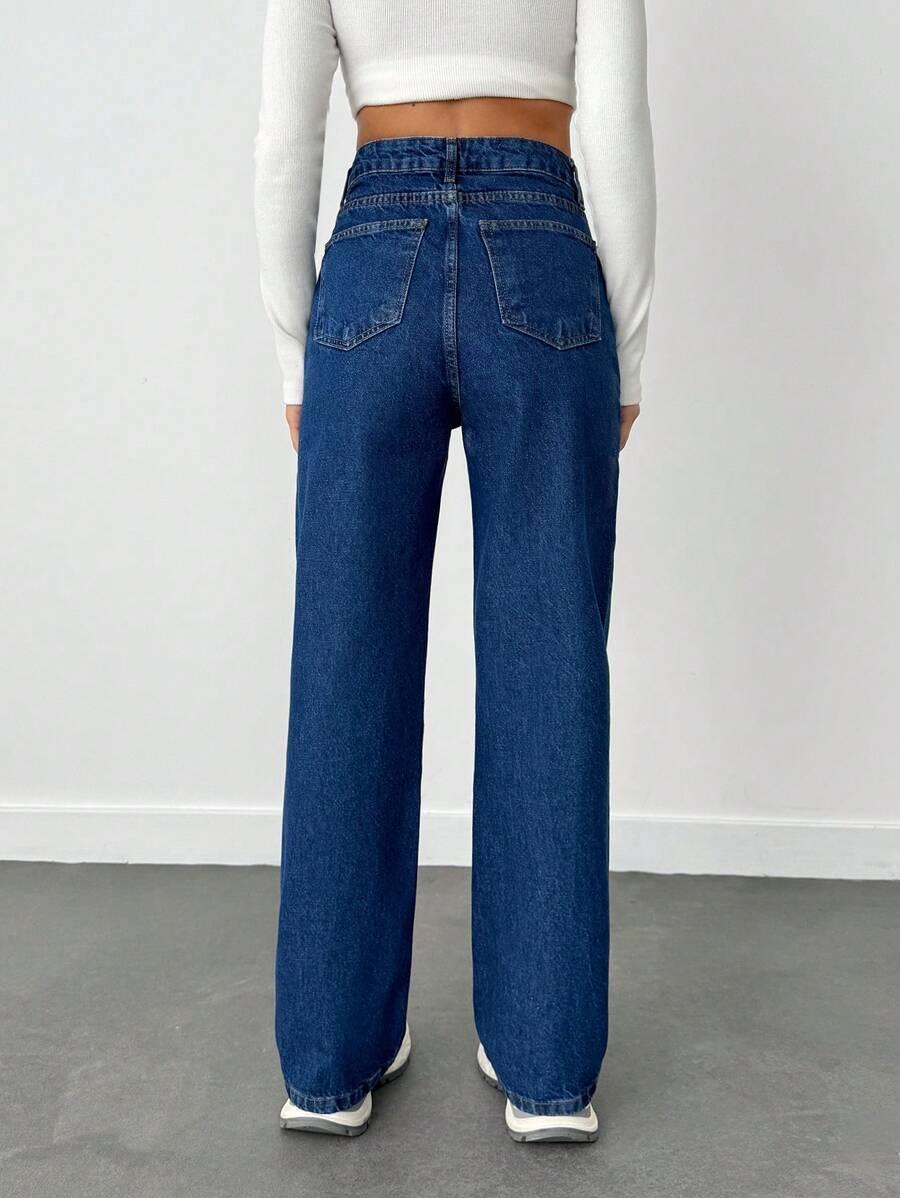 RUECHIC SPODNIE JEANS WYSOKI STAN S06__M