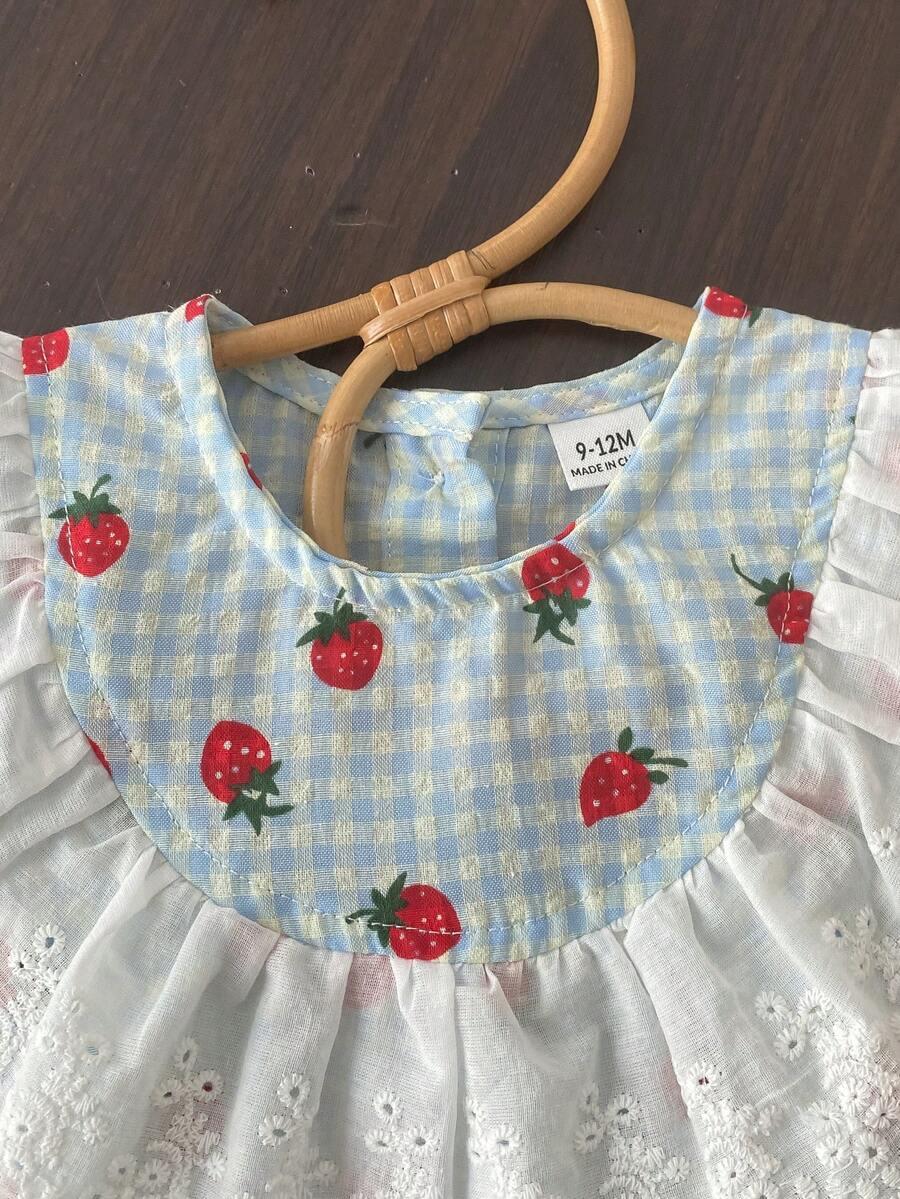 SHEIN KOMPLET SPODNIE BLUZKA WZÓR TRUSKAWKI S06__74/80