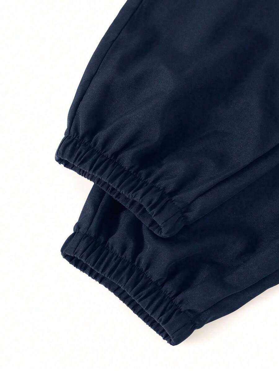 SHEIN GRANATOWE SPODNIE DRESOWE PK01__S