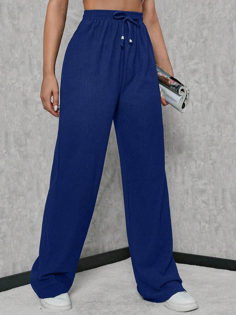 SHEIN NIEBIESKIE SPODNIE CASUAL S06__L
