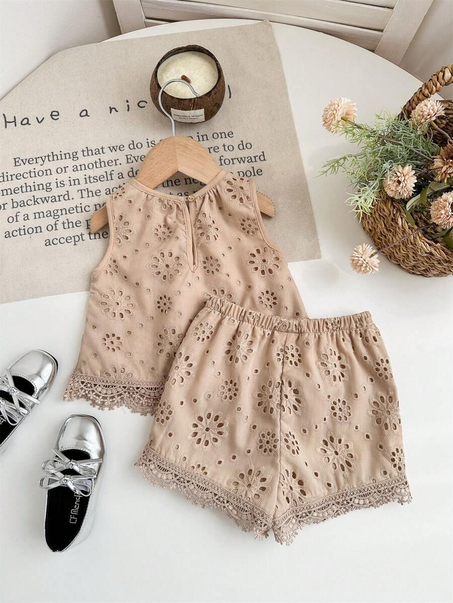 SHEIN BEŻOWY KOMPLET TOP SPODENKI S06__68-74