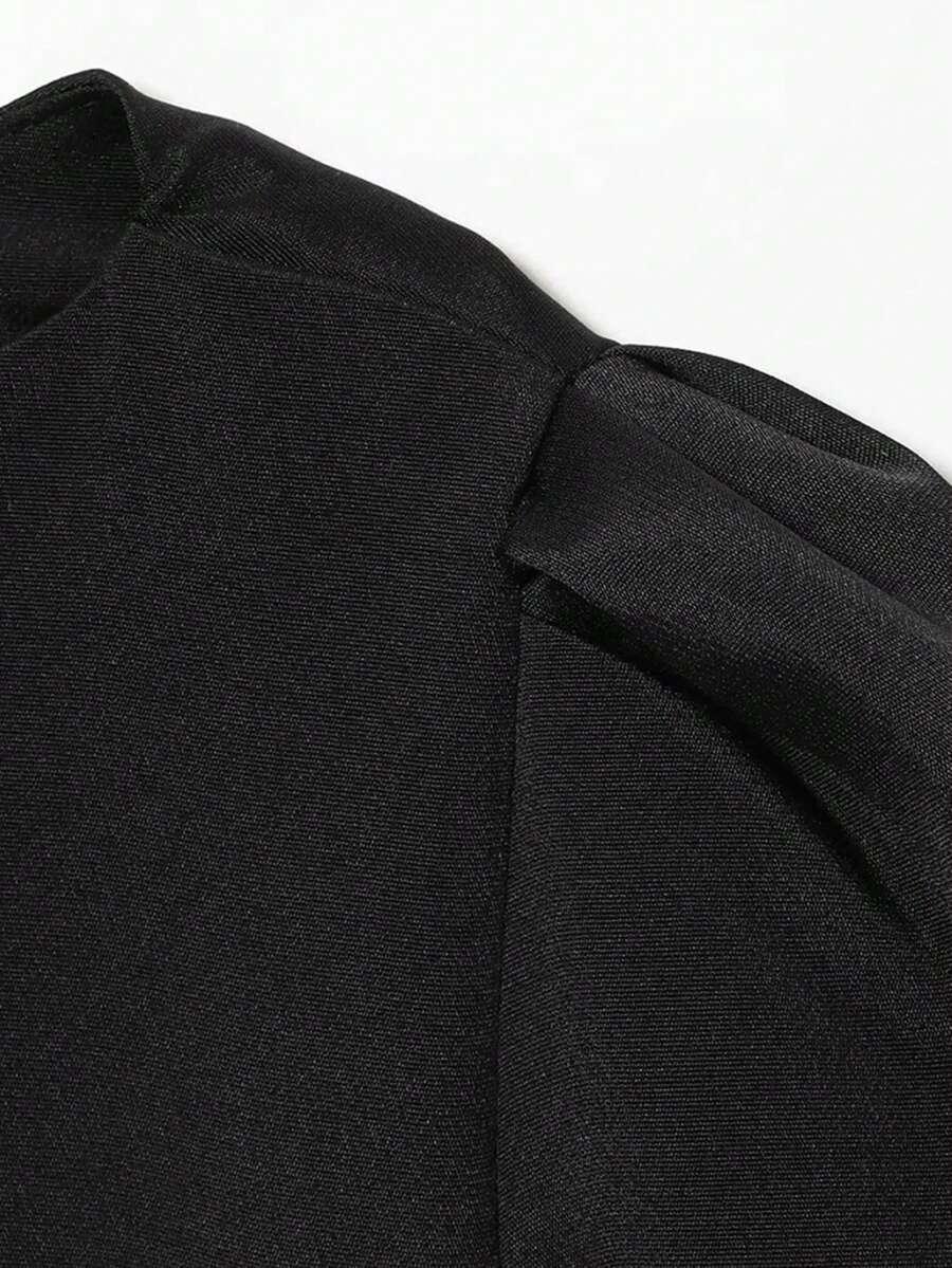 SHEIN CZARNA MINI SUKIENKA S06__XS