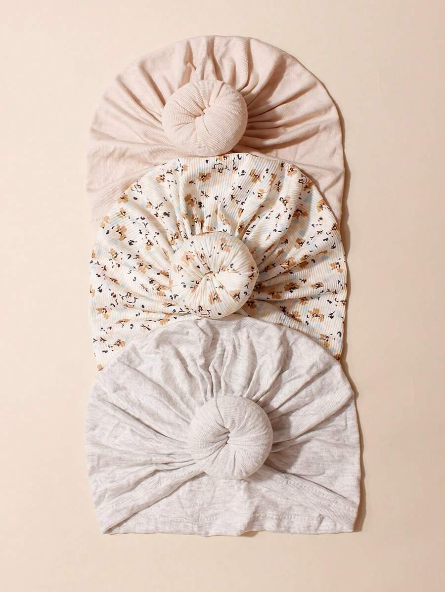SHEIN LETNIA CZAPKA NIEMOWLĘCA 3-PACK S07__OS